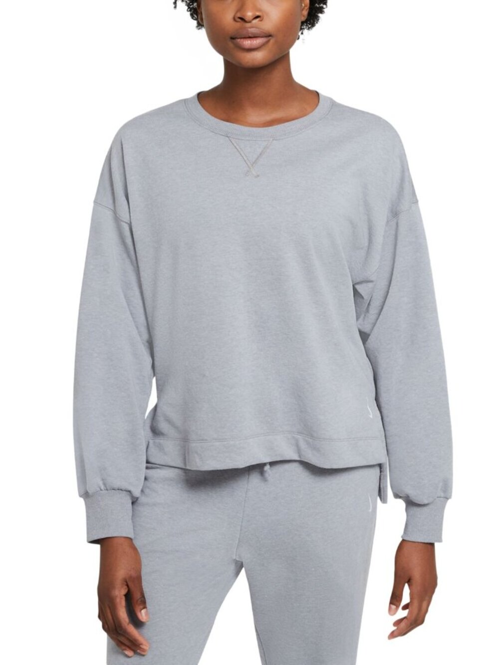 Nike Womens Activewear Yoga French Terry Sweatshirt